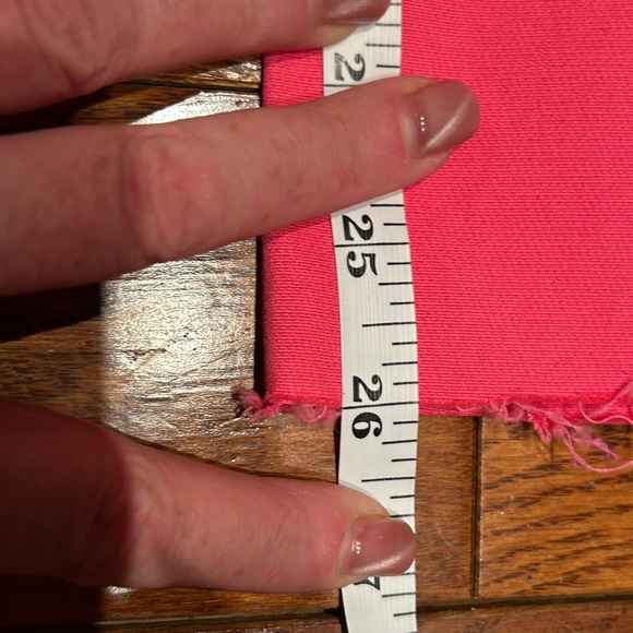 Zara Cropped Neon Coral High Waist Flare Pants Raw Hem Size S NWOT - Picture 3 of 8